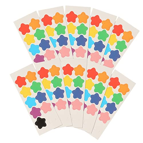 YARNOW 10Blätter Magnetische Sternaufkleber für Belohnungssysteme Cartoon Star Aufkleber für Schule Büro und Zuhause Kleine Belohnungen für Erwachsene YARNOW 10Blätter Magnetische Sternaufkleber für Belohnungssysteme Cartoon Star Aufkleber für Schule Büro und Zuhause Kleine Belohnungen für Erwachsene von YARNOW