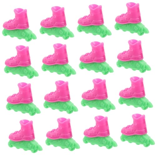 YARNOW 10Paare Puppen Rollschuhe aus Leicht und Tragbar für Puppenhäuser Detailreiche Handwerkskunst Dekoration von YARNOW