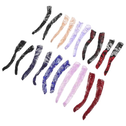 YARNOW 10 Paar Lange Spitzensocken für 27,9cm Amerikanische Puppen Bequeme Strumpfhosen Austauschbare Puppenaccessoires für Rollenspiele und Präsentationen YARNOW 10 Paar Lange Spitzensocken für 27,9cm Amerikanische Puppen Bequeme Strumpfhosen Austauschbare Puppenaccessoires für Rollenspiele und Präsentationen von YARNOW