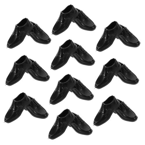 YARNOW 10Paare Schuhe für Puppen im Maßstab Schwarze Puppen Männerschuhe Perfektes Zubehör für Action Figuren und Puppenhaus Dekorationen YARNOW 10Paare Schuhe für Puppen im Maßstab Schwarze Puppen Männerschuhe Perfektes Zubehör für Action Figuren und Puppenhaus Dekorationen von YARNOW