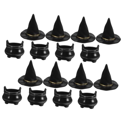 YARNOW 10Sätze Halloween Kessel Und Hexenhüte Für DIY Bastelprojekte Dekorationszubehör Für Landschaften Halloweenpartys Und Kreative Bastelideen YARNOW 10Sätze Halloween Kessel Und Hexenhüte Für DIY Bastelprojekte Dekorationszubehör Für Landschaften Halloweenpartys Und Kreative Bastelideen von YARNOW
