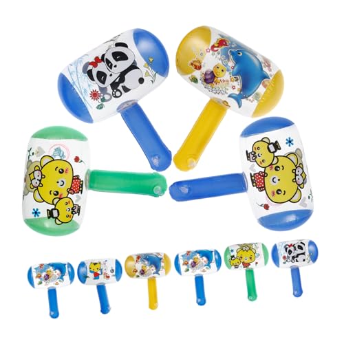 YARNOW 10Stücke Aufblasbare Hämmer mit Glocken Lustige Spielzeughämmer für Partys und Outdoor Aktivitäten Zufälligen Farben von YARNOW
