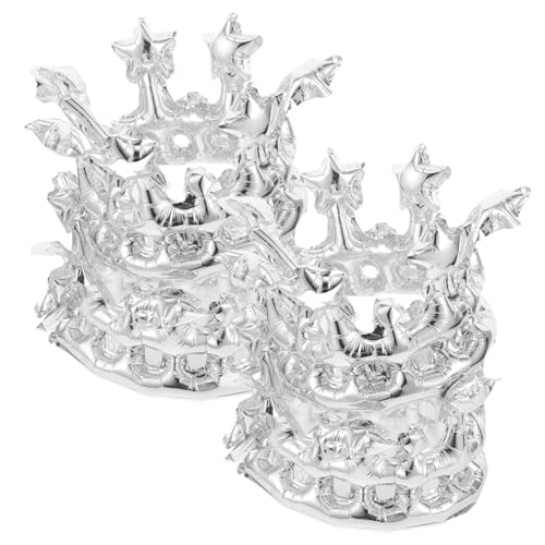 YARNOW 10Stücke Aufblasbare Kronen Stirnbänder für Geburtstagsfeiern Langlebige Aluminiumfolie Lustige Foto Requisiten Stilvolle Partyaccessoires für Erwachsene YARNOW 10Stücke Aufblasbare Kronen Stirnbänder für Geburtstagsfeiern Langlebige Aluminiumfolie Lustige Foto Requisiten Stilvolle Partyaccessoires für Erwachsene von YARNOW