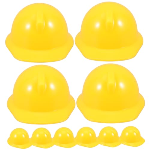 YARNOW 10Stücke Bauhelm Dekorativer Schutzhelm Für Puppen Und Basteln Leichter Kunststoff Für Kreative DIY Projekte von YARNOW