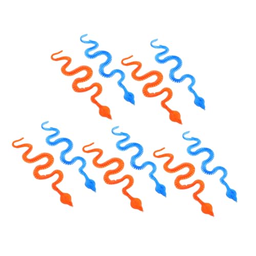 YARNOW 10Stücke Dehnbare Klebrige Schlangen Requisiten Sticky Toys für Partys für Scherze und Spaß Haften an Wänden Sicheres Tra Material und Erwachsene von YARNOW