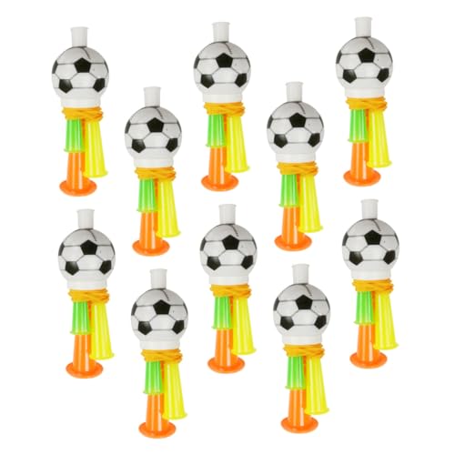 YARNOW 10Stücke Fußball Fan Lautstarke Trompeten für Fußballveranstaltungen Geburtstagsfeiern und Festivals Einfache Handhabung Langlebiges Material für Jubelnde Fans YARNOW 10Stücke Fußball Fan Lautstarke Trompeten für Fußballveranstaltungen Geburtstagsfeiern und Festivals Einfache Handhabung Langlebiges Material für Jubelnde Fans von YARNOW