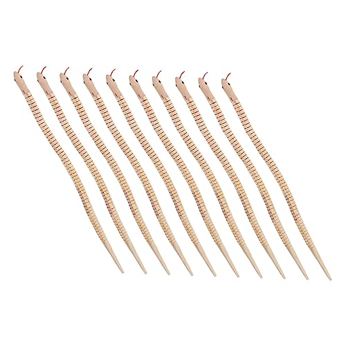 YARNOW 10Stücke Holzschlange Teiliges Unfertige Holzspielzeuge Für Kreative Bastelideen Realistische Schlange Für Halloween Deko Und Familienspaß Lebensmittelechtes Material YARNOW 10Stücke Holzschlange Teiliges Unfertige Holzspielzeuge Für Kreative Bastelideen Realistische Schlange Für Halloween Deko Und Familienspaß Lebensmittelechtes Material von YARNOW