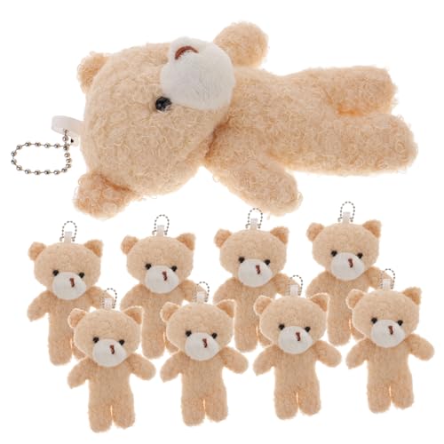 YARNOW 10Stücke Mini Bär Plüschtiere Süße Bärenanhänger aus Schlüsselanhänger für Taschen DIY Bastelprojekte für Dekoration YARNOW 10Stücke Mini Bär Plüschtiere Süße Bärenanhänger aus Schlüsselanhänger für Taschen DIY Bastelprojekte für Dekoration von YARNOW