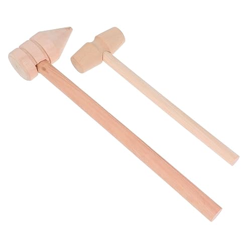 YARNOW 10Stücke Mini Holzhammer Für Teiliges Fördert Hand Augen Koordination Langlebiges Material Sicher Und Praktisch Für Kreative Spiele von YARNOW