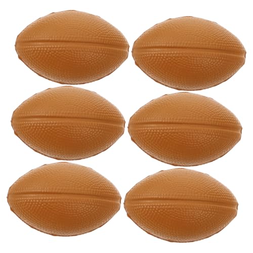 YARNOW 10Stücke Mini Rugby Stressbälle Quetschspielzeug Für Soft Bälle Für Stressabbau Für Langweilige Situationen von YARNOW