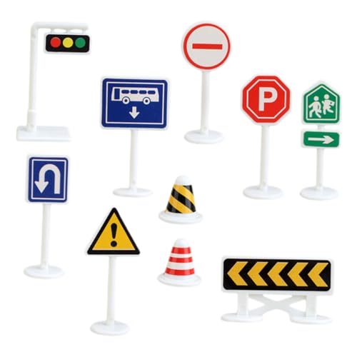 YARNOW 10Stücke Miniaturbarrikade Verkehrszeichen Teiliges Simulationsstraßenschild Für Fördert Verkehrswissen Und Kreativität Beim YARNOW 10Stücke Miniaturbarrikade Verkehrszeichen Teiliges Simulationsstraßenschild Für Fördert Verkehrswissen Und Kreativität Beim von YARNOW