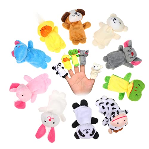 YARNOW 10Stücke Plüsch Fingerpuppen Tierisch Lustige Handpuppen für Rollenspiele Geburtstagsfeiern und Kreative Spielstunden aus Weichem Plüschmaterial für Sicheren YARNOW 10Stücke Plüsch Fingerpuppen Tierisch Lustige Handpuppen für Rollenspiele Geburtstagsfeiern und Kreative Spielstunden aus Weichem Plüschmaterial für Sicheren von YARNOW