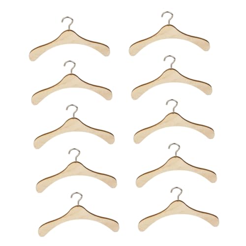 YARNOW 10Stücke Puppenkleiderbügel Aus Holz Puppenkleidungsständer Für Puppen Für Aufbewahrung Von Puppenoutfits Und Accessoires YARNOW 10Stücke Puppenkleiderbügel Aus Holz Puppenkleidungsständer Für Puppen Für Aufbewahrung Von Puppenoutfits Und Accessoires von YARNOW