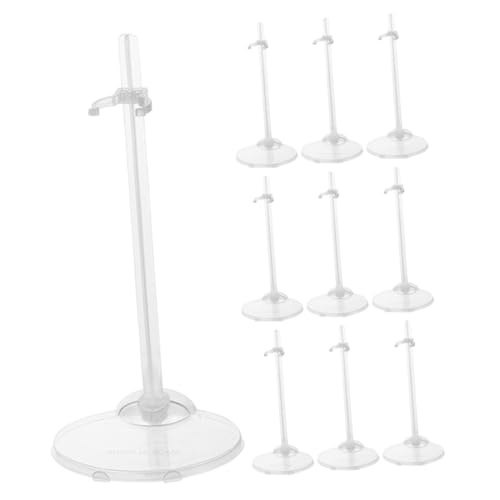 YARNOW 10Stücke Puppenständer Kunststoff Puppenhalter für Stabile Präsentation für Action Figuren und Puppenzubehör Perfektes für Puppenliebhaber YARNOW 10Stücke Puppenständer Kunststoff Puppenhalter für Stabile Präsentation für Action Figuren und Puppenzubehör Perfektes für Puppenliebhaber von YARNOW