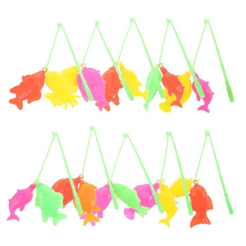 YARNOW 10Stücke Teiliges Angelspielzeug Set Fisch Angelruten für Badewanne Pool und Wasserspiele Fördert Kreativität und Hand Auge Koordination bei Kleinkindern YARNOW 10Stücke Teiliges Angelspielzeug Set Fisch Angelruten für Badewanne Pool und Wasserspiele Fördert Kreativität und Hand Auge Koordination bei Kleinkindern von YARNOW
