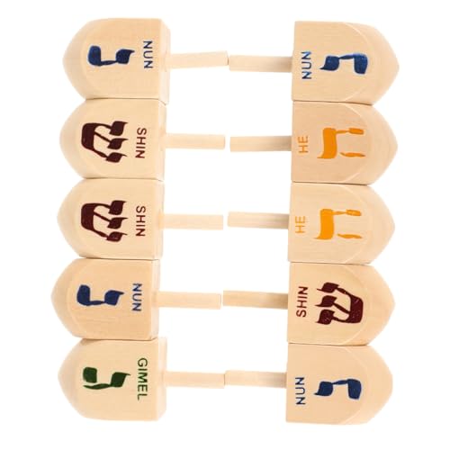 YARNOW 10Stücke Teiliges Holz Dreidel Set Für Klassisches Kreiselspielzeug Für Chanukka Tragbares Holzspielzeug Für Kindergeburtstage Und Dekorationen Dreidel Dekorieren YARNOW 10Stücke Teiliges Holz Dreidel Set Für Klassisches Kreiselspielzeug Für Chanukka Tragbares Holzspielzeug Für Kindergeburtstage Und Dekorationen Dreidel Dekorieren von YARNOW