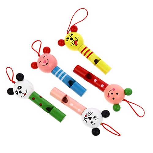 YARNOW 10Stücke Teiliges Tierkopf Pfeifenspielzeug für Kreatives Lernspielzeug Musikalität und Kreativität Sicheres und Farbenfrohes für Kleine von YARNOW