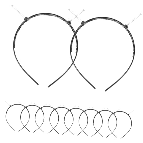 YARNOW 10pcs Halbfeindierte Zahnhirnbänder Feder Haarverschlüsse Herzustellen, Die Kunststoff-zahnkopfbänder Für DIY Bopper-haarverschlüsse Machen YARNOW 10pcs Halbfeindierte Zahnhirnbänder Feder Haarverschlüsse Herzustellen, Die Kunststoff-zahnkopfbänder Für DIY Bopper-haarverschlüsse Machen von YARNOW