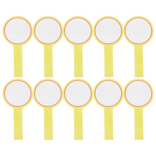 YARNOW 10pcs Klassenzimmer Voting Paddel Handheld Boards Trockener Paddelbretter Wiederverwendbare Paddel Handheld White Board Handheld Boards von YARNOW
