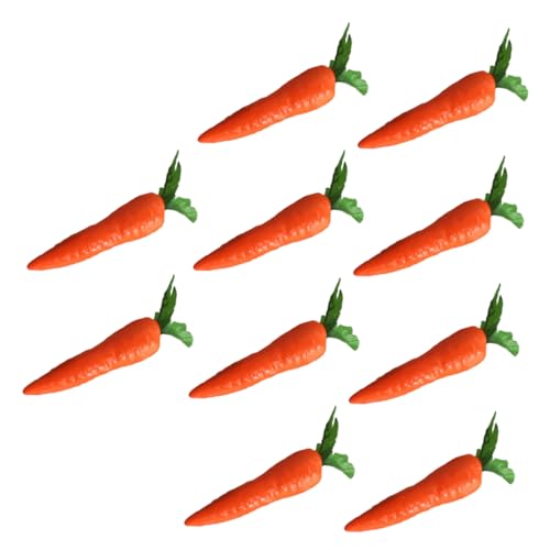YARNOW 10pcs Lebensee Künstliche Karottenmodelle Für Home Decoration Store Display Und Fotografie Requisiten Realistisches Falsches Gemüse Kunst Gemüse von YARNOW
