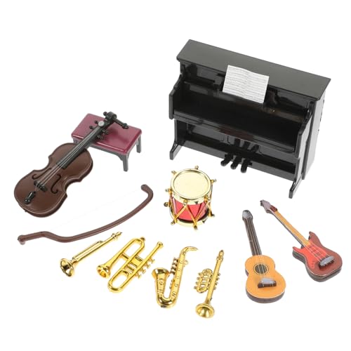 YARNOW 11 Stück Puppenhaus Teiliges Instrumente für Hochwertige Miniaturen für Kreative Spielwelten Dekoration für Puppenhäuser und Partys YARNOW 11 Stück Puppenhaus Teiliges Instrumente für Hochwertige Miniaturen für Kreative Spielwelten Dekoration für Puppenhäuser und Partys von YARNOW