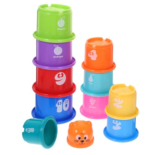 YARNOW 11Stücke Teiliges Stapelspielzeug Für Badespielzeug Mit Bunten Stapelbaren Früchte Und Design Für Wasser Und Badewannenspiele Fördert YARNOW 11Stücke Teiliges Stapelspielzeug Für Badespielzeug Mit Bunten Stapelbaren Früchte Und Design Für Wasser Und Badewannenspiele Fördert von YARNOW