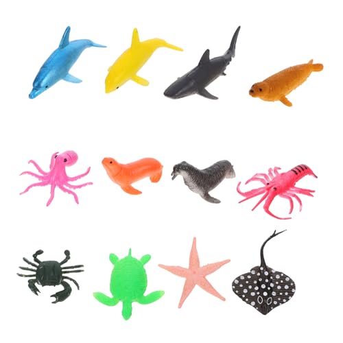 YARNOW 12 Pcs Infauna Modell Tiere Figuren Kunststoff Tiere Meerestiere Tiere Abs YARNOW 12 Pcs Infauna Modell Tiere Figuren Kunststoff Tiere Meerestiere Tiere Abs von YARNOW