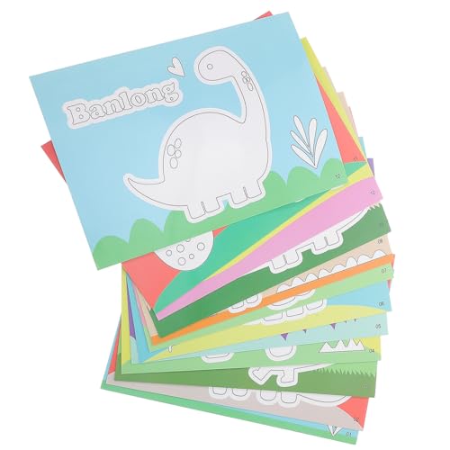 YARNOW 12 Stück Dinosaurier Puzzle Sticker Teiliges Eva Lernspielzeug für Kreatives Basteln und Partybedarf Formen und Logischem YARNOW 12 Stück Dinosaurier Puzzle Sticker Teiliges Eva Lernspielzeug für Kreatives Basteln und Partybedarf Formen und Logischem von YARNOW