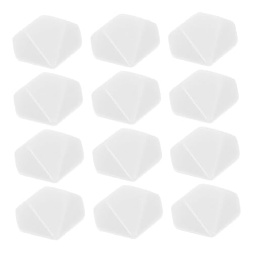 YARNOW 12 Stück Leere Lichtplattenwürfel Leeres Brettspiel Dados Runde Schleifscheiben Leere Würfel Euchre-würfel Brettspiele Selber Machen Würfel Für Das Klassenzimmer Acryl Weiß von YARNOW