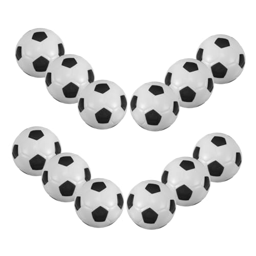 YARNOW 12 Stück Mini Fußball Stressbälle PU Weiche Squeeze Spielzeuge für Mitgebsel für Fußballgeburtstagsfeiern und Schulsportveranstaltungen von YARNOW