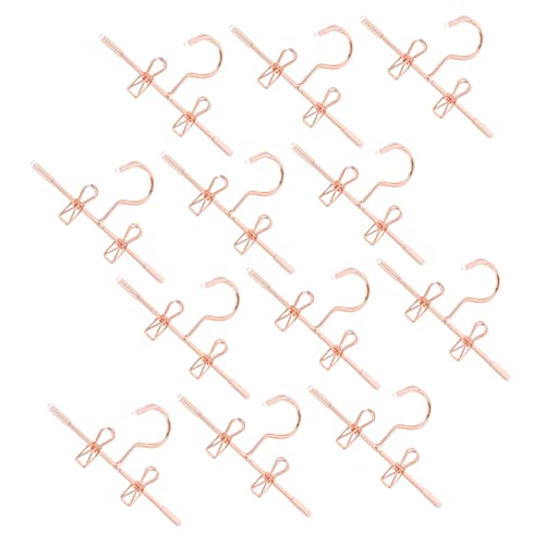 YARNOW 12 Stück Mini Kleiderbügel für Puppen Teiliges aus Robustem Metall Roségold für Aufbewahrung von Puppenkleidung und Dekoration YARNOW 12 Stück Mini Kleiderbügel für Puppen Teiliges aus Robustem Metall Roségold für Aufbewahrung von Puppenkleidung und Dekoration von YARNOW