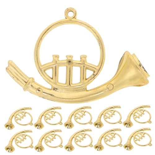 YARNOW 12 Stück Mini-Musikinstrument-Ornamente Miniatur-Musikinstrumentenmodell Trompete Musikspielzeug Horn Miniaturen Saxophon aus Kunststoff gefälschte Trompete Plastik Golden YARNOW 12 Stück Mini-Musikinstrument-Ornamente Miniatur-Musikinstrumentenmodell Trompete Musikspielzeug Horn Miniaturen Saxophon aus Kunststoff gefälschte Trompete Plastik Golden von YARNOW
