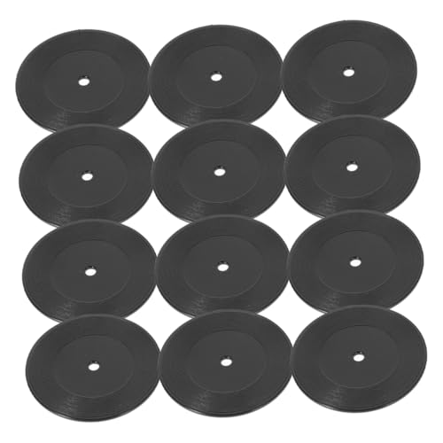 YARNOW 12 Stück Mini-Vinylmodell Küchenzubehör für Puppenstuben Mini-Schallplatten- DIY Puppenhaus-Küchendekoration Puppenhaus-Miniaturgeräte Plastik Black YARNOW 12 Stück Mini-Vinylmodell Küchenzubehör für Puppenstuben Mini-Schallplatten- DIY Puppenhaus-Küchendekoration Puppenhaus-Miniaturgeräte Plastik Black von YARNOW