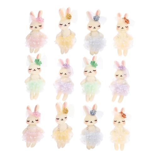 YARNOW 12 Stück Mit Baumwolle Ausgestopfte Hasenpuppe Plüschtiere Matschig Ballerina-Puppen Squishmellows Hase Schlüsselanhänger Nettes Ausgestopftes Tier Kuscheltiere Masse Stoff YARNOW 12 Stück Mit Baumwolle Ausgestopfte Hasenpuppe Plüschtiere Matschig Ballerina-Puppen Squishmellows Hase Schlüsselanhänger Nettes Ausgestopftes Tier Kuscheltiere Masse Stoff von YARNOW