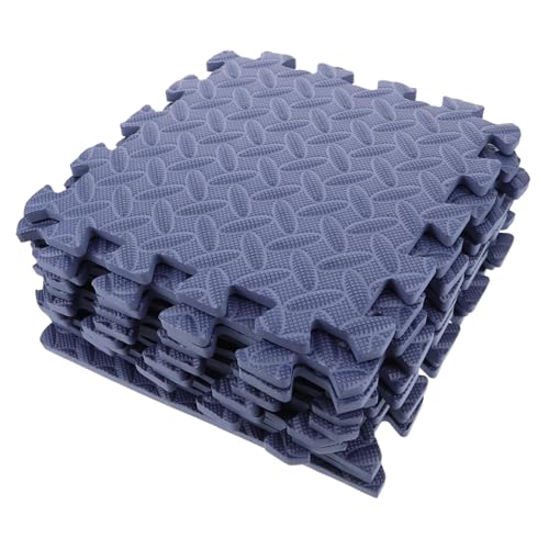 YARNOW 12 Stück Puzzle Play Mats Dicke Gepolsterte Schaumstoff-fußbodenfliesen mit Interlocking-Design rutschfeste Schadstofffreie Spielmatte für Kinderzimmer Spielraum und Krabbelbereich von YARNOW