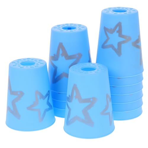 YARNOW 12 Stück Schneller Stapel Stapelbare Tassen Stack-Cup-Spiel Pokalspiele Stapelspiel gestapelte Tassenspielzeuge Tassen stapeln Gamer-Cup Stapelbecher Plastik Himmelblau YARNOW 12 Stück Schneller Stapel Stapelbare Tassen Stack-Cup-Spiel Pokalspiele Stapelspiel gestapelte Tassenspielzeuge Tassen stapeln Gamer-Cup Stapelbecher Plastik Himmelblau von YARNOW