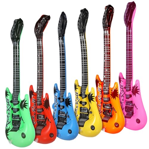 YARNOW 12 Stück Simuliertes Musikinstrument Gitarrenkinder Aufblasbare Gitarre Sprengen Gefälschte Luftballons Aufblasbares Gitarren Für in Die Luft Jagen PVC YARNOW 12 Stück Simuliertes Musikinstrument Gitarrenkinder Aufblasbare Gitarre Sprengen Gefälschte Luftballons Aufblasbares Gitarren Für in Die Luft Jagen PVC von YARNOW