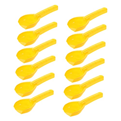 YARNOW 12 Stück Strandschaufelspielzeug Sandschaufeln für Mini Schaufel Kleinkind Bagger Sandschaufeln für Strand Strandschaufeln Plastik Yellow von YARNOW