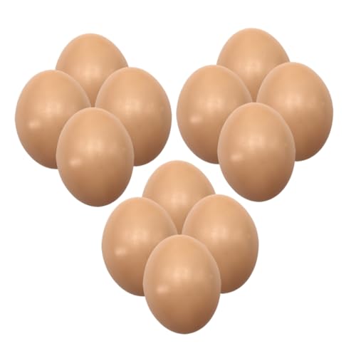 YARNOW 12 Stück Teiliges Bemalbare Deko Eier aus Realistische Simulationseier für DIY Ostern Deko Ostereier Nachbildung Vielseitige Fake Eggs für Bastelprojekte und Frühlingsdekoration von YARNOW