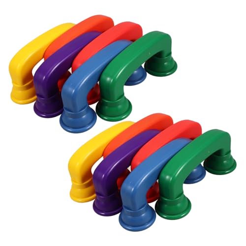 YARNOW 12 Stück Teiliges Bunte Flüstertelefone aus Robustem Abs Kunststoff Abgerundete Kanten für Kindersicheren Hörtraining Spielspaß Farbenfrohes Lernspielzeug für Klassenzimmer und von YARNOW