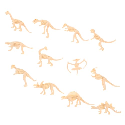 YARNOW 12 Stück Teiliges Dinosaurier Skelett Modellset für Realistische Dino Figuren als Dekoration und Lehrmittel für Jungen und Mädchen von YARNOW