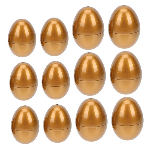 YARNOW 12 Stück Teiliges Goldene Geschenkboxen Leere Eiförmige Verpackungen aus Robustem Material Kreative Geschenkverpackung für Ostereiersuche Tischdeko und Freunde YARNOW 12 Stück Teiliges Goldene Geschenkboxen Leere Eiförmige Verpackungen aus Robustem Material Kreative Geschenkverpackung für Ostereiersuche Tischdeko und Freunde von YARNOW