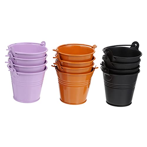 YARNOW 12 Stück Teiliges Halloween Süßigkeiten Eimer aus Bunte Geschenkbehälter Schwarz Helllila und Orange Dekorative Party Fässer für Trick Treat Aufbewahrung YARNOW 12 Stück Teiliges Halloween Süßigkeiten Eimer aus Bunte Geschenkbehälter Schwarz Helllila und Orange Dekorative Party Fässer für Trick Treat Aufbewahrung von YARNOW