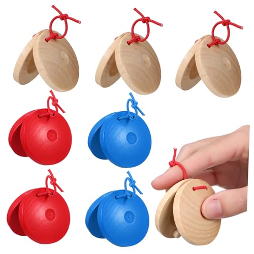 YARNOW 12 Stück Teiliges Holz Kastagnetten für Bunte Finger Percussion Instrumente Spielerisches Musikinstrument Lernspielzeug für Kleinkinder Musikalische Früherziehung YARNOW 12 Stück Teiliges Holz Kastagnetten für Bunte Finger Percussion Instrumente Spielerisches Musikinstrument Lernspielzeug für Kleinkinder Musikalische Früherziehung von YARNOW
