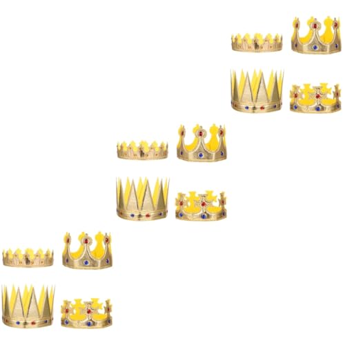 YARNOW 12 Stück Teiliges Kinderstoff Kronen mit Glänzendem Design Leichte Halloween und Geburtstagskrone Elegante Haarschmuck Accessoires für Party Aufführung und Festliche Anlässe YARNOW 12 Stück Teiliges Kinderstoff Kronen mit Glänzendem Design Leichte Halloween und Geburtstagskrone Elegante Haarschmuck Accessoires für Party Aufführung und Festliche Anlässe von YARNOW