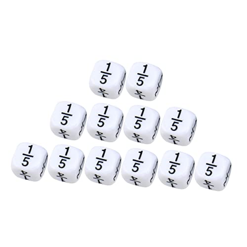 YARNOW 12 Stück Teiliges Lernwürfelset Fractional Dice für Mathematik Hochwertige Kunststoffwürfel für Eltern Interaktion für Unterhaltsames Lernen und Partys YARNOW 12 Stück Teiliges Lernwürfelset Fractional Dice für Mathematik Hochwertige Kunststoffwürfel für Eltern Interaktion für Unterhaltsames Lernen und Partys von YARNOW
