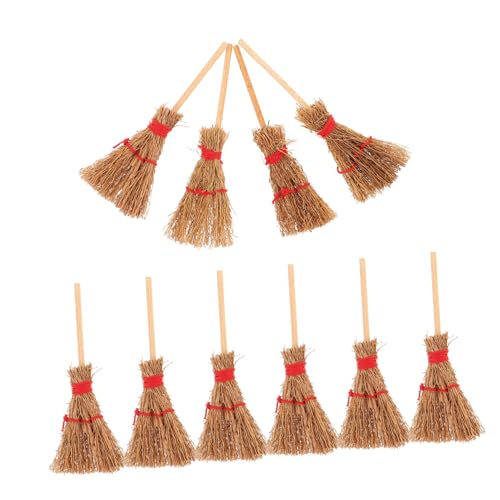 YARNOW 12 Stück Teiliges Mini Hexenbesen aus Robuste Miniaturbesen für Puppenhaus Dekoration Beige Bastelzubehör für Halloween und Kreative DIY Mikroszenen YARNOW 12 Stück Teiliges Mini Hexenbesen aus Robuste Miniaturbesen für Puppenhaus Dekoration Beige Bastelzubehör für Halloween und Kreative DIY Mikroszenen von YARNOW
