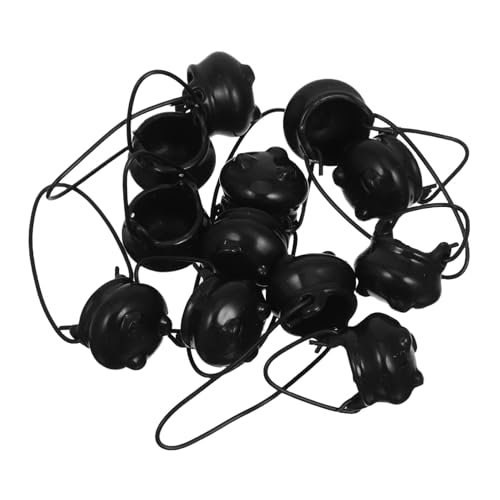 YARNOW 12 Stück Teiliges Mini Kessel aus robustem Kunststoff mit Metallgriffen Realistische Miniatur Kessel für Halloween Partydeko Puppenhaus Feengarten und Bastelbedarf YARNOW 12 Stück Teiliges Mini Kessel aus robustem Kunststoff mit Metallgriffen Realistische Miniatur Kessel für Halloween Partydeko Puppenhaus Feengarten und Bastelbedarf von YARNOW