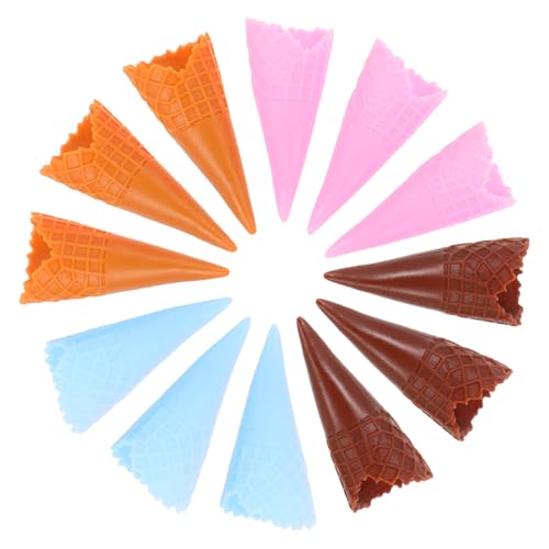 YARNOW 12 Stück Teiliges Realistische Eiswaffel Modelle in Vier Farben Lebensechte Simulation für Kreatives Rollenspiel und Lernhilfe für Sammler Detailgetreue Nachbildung Knuspriger YARNOW 12 Stück Teiliges Realistische Eiswaffel Modelle in Vier Farben Lebensechte Simulation für Kreatives Rollenspiel und Lernhilfe für Sammler Detailgetreue Nachbildung Knuspriger von YARNOW