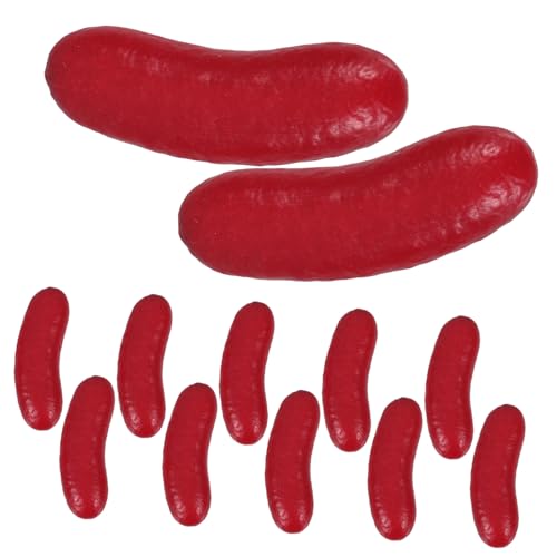 YARNOW 12 Stück Teiliges Realistisches Hot Dog Modell Hohles Langlebiges Fake Wurst Fotorealistisches Dekorations Ausstellungsobjekt für Shops Gastronomie und Heimdeko YARNOW 12 Stück Teiliges Realistisches Hot Dog Modell Hohles Langlebiges Fake Wurst Fotorealistisches Dekorations Ausstellungsobjekt für Shops Gastronomie und Heimdeko von YARNOW